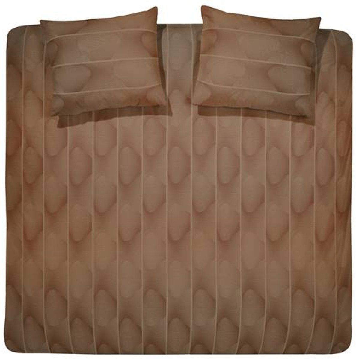 Damai Nora - Dekbedovertrek - Tweepersoons - 200x200/220 cm + 2 kussenslopen 60x70 cm - Brown - bruin