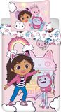 Gabby's Poppenhuis Housse de couette DJ Kattenkruid - Lit simple - 140 x 200 cm / 70 x 90 cm - Coton