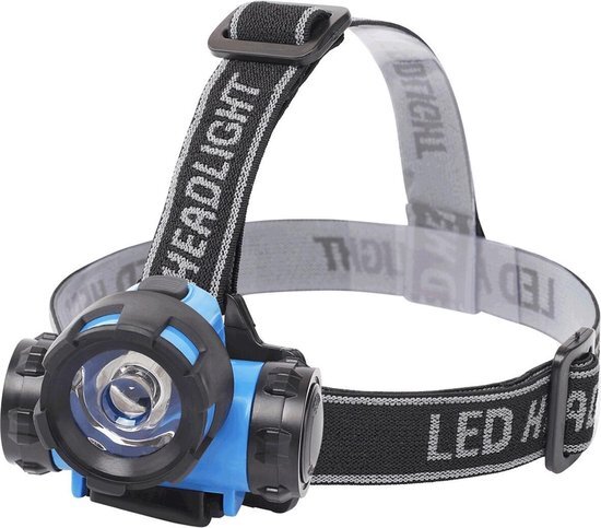 BES LED LED Hoofdlamp - Aigi Crunci - Waterdicht - 50 Meter - Kantelbaar - 1 LED - 0.8W - Blauw Vervangt 7W