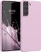 kwmobile telefoonhoesje geschikt voor Samsung Galaxy S21 - Hoesje voor smartphone - Back cover in mauve