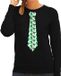 Bellatio Decorations Kersttrui/Kerst sweater mistletoe - zwart - dames M