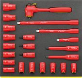 Stahlwille VDE-gereedschappen in TCS-inleg 3/8"