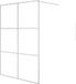 vidaXL Paroi de douche 140x195 cm verre ESG transparent argenté