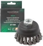 Rockforce - Draadborstel voor Slijpmachine - M14 75mm - Geharde Stalen Draad