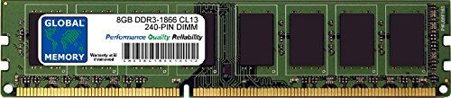 GLOBAL MEMORY 8GB DDR3 1866MHz PC3-14900 DIMM RAM