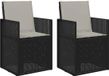 vidaXL Fauteuils de jardin - 2 pièces - Anthracite et Gris clair - Plastique