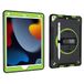 Case Apple Case voor iPad 10.2 Inch 9e/8e/7e generatie 2021/2020/2019 met 3-in-1 ontwerp, Minimalistische schokbestendige hoes met pen opknoping en 360 graden draaibare standaard polsband, Fruit Green