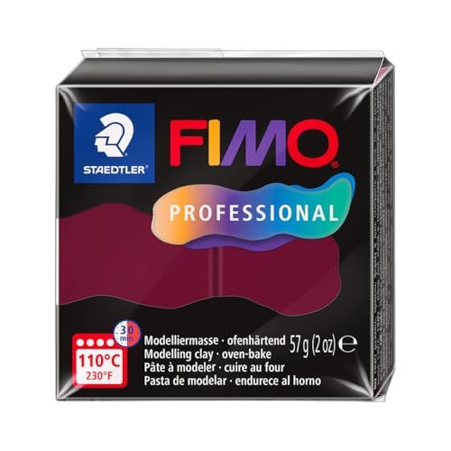 STAEDTLER FIMO professional 8040 Klei – bordeaux, 57 g