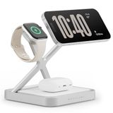 NOCO XGrid XDS3: draadloos laadstation 3-in-1 – laadstation voor iPhone, Apple Watch en AirPods – compatibel met MagSafe, Qi2-gecertificeerd – met 45 W USB-C-oplader en 2 m lange kabel
