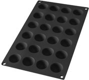 Lékué Bakvorm 24 Halve Bollen - Siliconen - Black