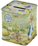 Potter, Beatrix Spaarpot Peter Rabbit - 7,7 x 7,7 x 9,2 cm - Blik -