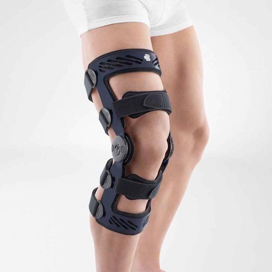 Bauerfeind SecuTec Genu - Rigide Kniebrace - Zwart Blauw