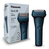 Panasonic Series 700 ES-ALT4 Elektrisch Scheerapparaat Wet & Dry 3 Scheerbladen Heren, Draadloos Waterdicht, Responsieve Sensor, Flexibele Scheerkop, Uitklapbare Trimmer, Ergonomische Handgreep, Blauw