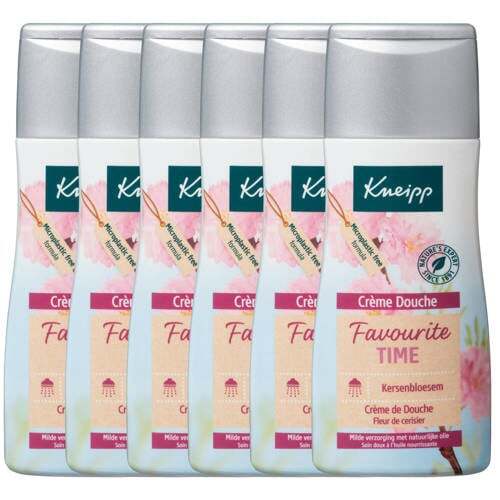 Kneipp Kneipp Favourite Time crème douchegel - 6 x 200 ml - voordeelverpakking
