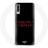Maniacase Hoesje voor Samsung Galaxy A50 Stranger Things Logo Poster Merry Christmas