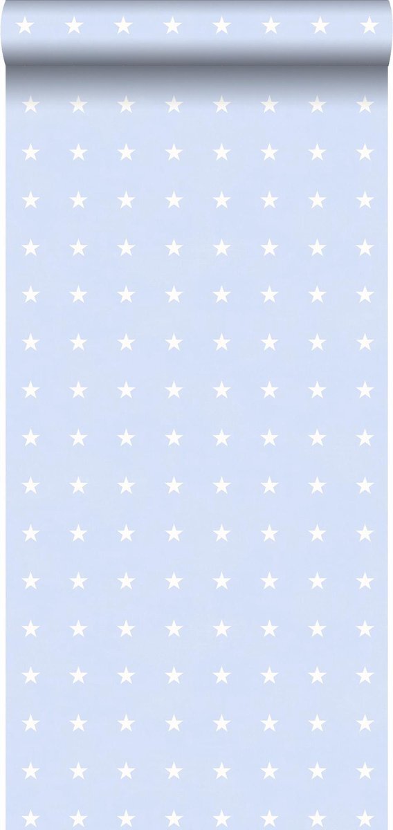 Esta Home behang sterren lichtblauw - 136459 - 53 cm x 10,05 m