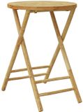 vidaXL Bamboe Tuintafel Inklapbaar Rond 55x75 cm Bruin