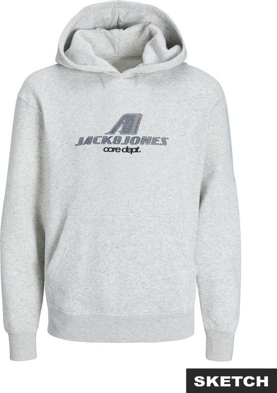 Jack & Jones Junior Hoodie White Melange