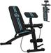 HOMCOM Banc de musculation réglable et pliable - Banc de fitness - Banc d'entraînement - Bleu