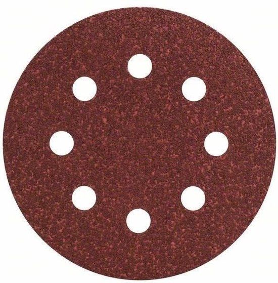 Bosch 5-delige schuurbladset voor excenterschuurmachines 115 mm - korrel 60