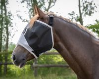 QHP Vliegenkap Solaire zonder oren Grijs - Full - Vliegendeken