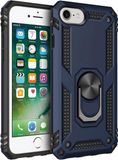 Merkloos / Sans marque Apple iPhone SE (2020/2022) / 8 / 7 Hoesje Kickstand TPU Donker Blauw