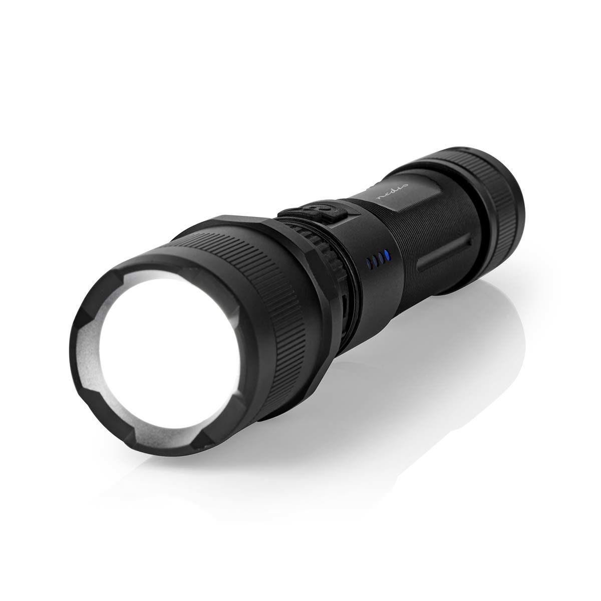 Nedis LTRR10WBK LED Zaklamp - 1000 lm - Zwart - Oplaadbaar