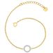Glanzstücke München Armband Zilver 925 Zirkonia Wit Geelgoud 17 cm Dames