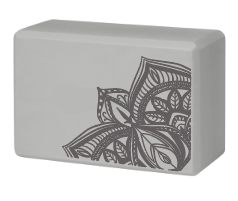 Gaiam Yoga Block - Sustained Grey Sundial Point
