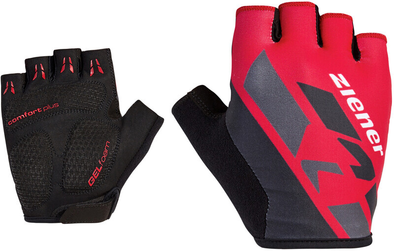 Ziener Crisander Bike Gloves Men, rood/zwart