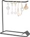 Merkloos Goodivery Sieradenstandaard, Sieradenhouder, Kettingstandaard, Oorbelhouder, Sieradenboom, Kettinghouder, Metalen Sieradenorganizer, Sieraden Opbergen voor Armbanden, Oorbellen, Ringen, Kettingen - Zwart