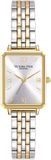 Victoria Hyde London Victoria Hyde Hampton Rechthoekig Dameshorloge Goudkleurig/Zilverkleurig Analoog Quartz 3 ATM