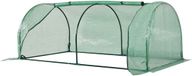 Outsunny Broeikas van staal en kunststof, groen, 200L x 100B x 80H cm