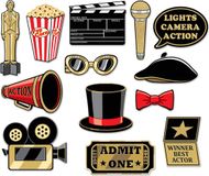 Merkloos Foto prop set awards - 13-delig - Feestje/Party thema - Photobooth accessoires
