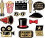 Merkloos Foto prop set awards - 13-delig - Feestje/Party thema - Photobooth accessoires