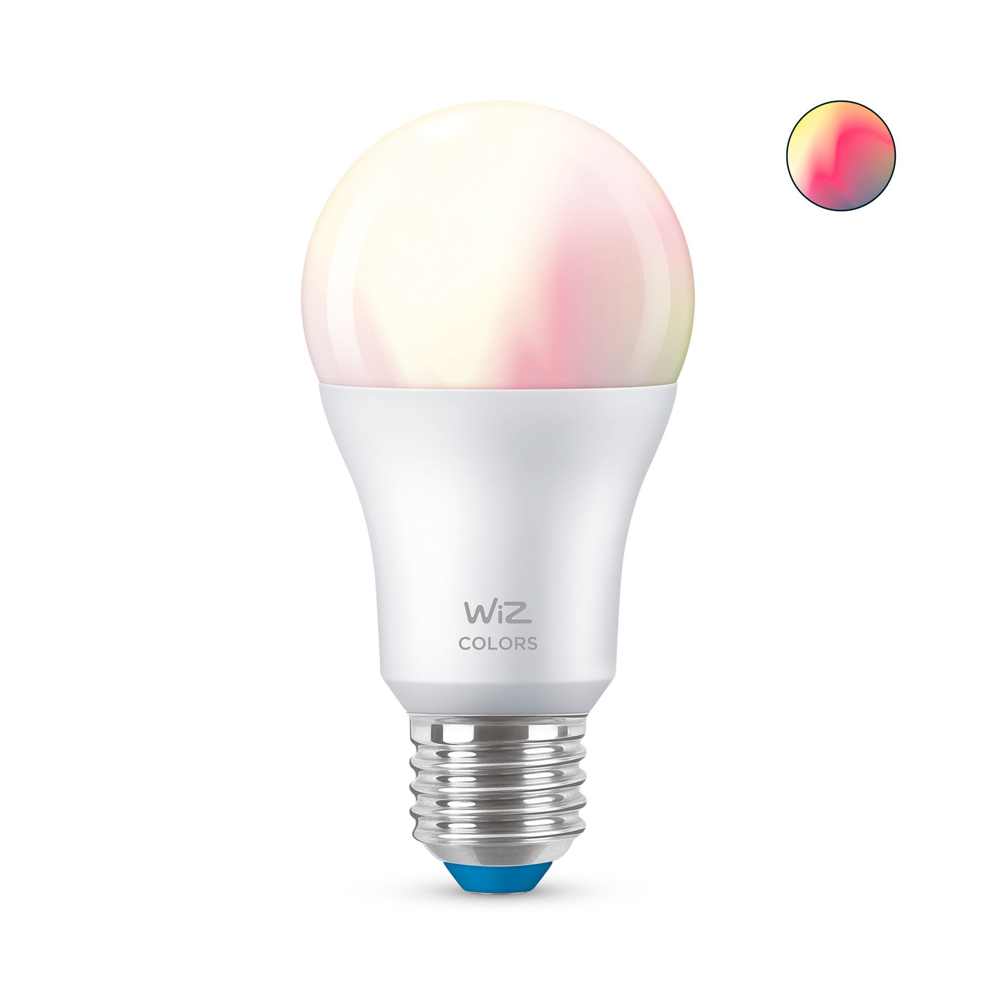 WiZ Smart Bulb - 8W (60W Equivalent) A60 E27 - Multi-Color & White - Wi-Fi/Bluetooth