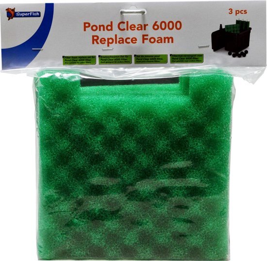 SuperFish Pond Clear 6000 vervangingmat 3 stuks