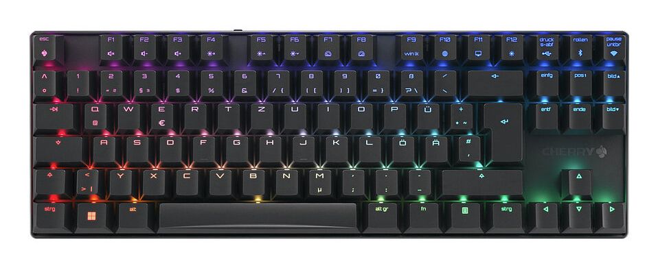 CHERRY MX 8.2 TKL Wireless RGB Toetsenbord Gamen QWERTZ Duits Zwart