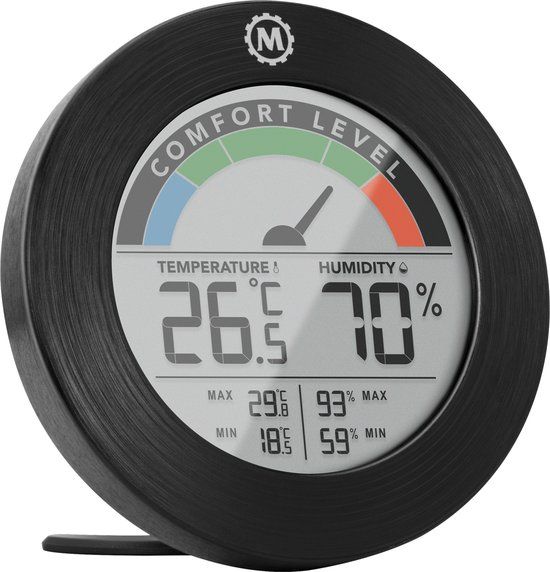 Marathon Austin - Thermo-hygrometer - Digitaal - Zwart
