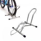 Merkloos / Sans marque Relaxdays Fietsstandaard - Zilver - Metaal - Voor 1 Fiets