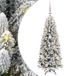 Sapin de Noël artificiel avec 150 LED avec support blanc 120 cm