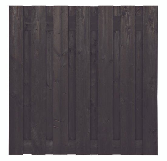 Intergard Zwarte schutting Douglas 180x180cm