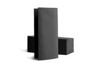 Alvotex CHIC Airlaid 50 servetten, 1/8 vouwen, stofachtig, hoogwaardige wegwerpservetten, 39 x 40 cm, zwart