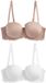 Next - Dames - Verpakking van 2 strapless multiway beha's met lichte vulling in cupmaten A-E - Huidkleur