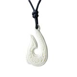 LGT JWLS Tribal Bone touw ketting Fishhook