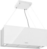 Klarstein Kroonluchter XL Eilandafzuigkap - Wit - 90 cm