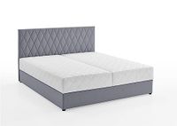 ATLANTIC home collection Opbergbed Benita, met pocketvering 160 x 200 cm lichtgrijs