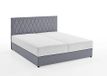 ATLANTIC home collection Opbergbed Benita, met pocketvering 160 x 200 cm lichtgrijs