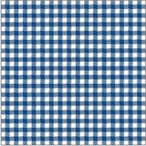 Ambiente Servetten - geruit/ruitjes - blauw/wit - 60 stuks - 3-laags