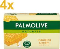 Palmolive Naturals Indulging Delight Honey & Milk Zeepblok Voordeelverpakking 4x 90g